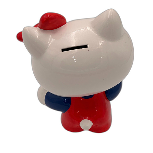 Vintage 1976 Hello Kitty Ceramic Bank Sanrio Japan Rare Whisker Misprint - Picture 2 of 10